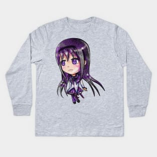 Homura Akemi Kids Long Sleeve T-Shirt